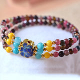 Tourmaline Stone Bracelet Roasted Lucky Jewelry Accessories