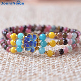 Tourmaline Stone Bracelet Roasted Lucky Jewelry Accessories