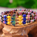 Tourmaline Stone Bracelet Roasted Lucky Jewelry Accessories