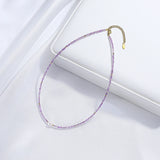 Tourmaline Necklace Freshwater Pearl Choker Spinel Stainless Steel Jewelry
