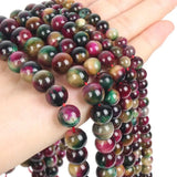 Tourmaline Tiger Eye Stone Beads for Jewelry Making