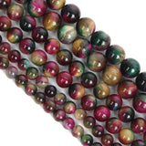 Tourmaline Tiger Eye Stone Beads for Jewelry Making