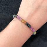 Tourmaline Roundelle 5-5.5mm Bracelet Nature Beads