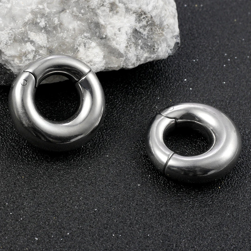 2PCS 316 Stainless Steel Ear Weights for Stretched Lobe Piercing