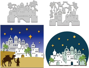 Town of Bethlehem Christmas Cutting Dies for DIY Card Making Scrapbooking
