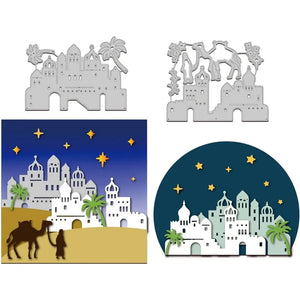 Town of Bethlehem Christmas Cutting Dies for DIY Card Making Scrapbooking