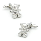Teddy Bear Brass Silver Cufflinks Wholesale