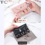 PU Leather Jewelry Storage Box Travel Portable Bag