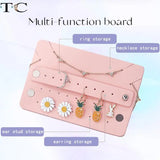 PU Leather Jewelry Storage Box Travel Portable Bag