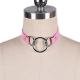 Leather Body Bondage Collar Necklace Garter Belt
