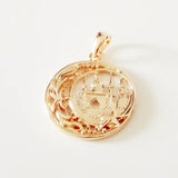 Classic Round Mosque Pendant for Women