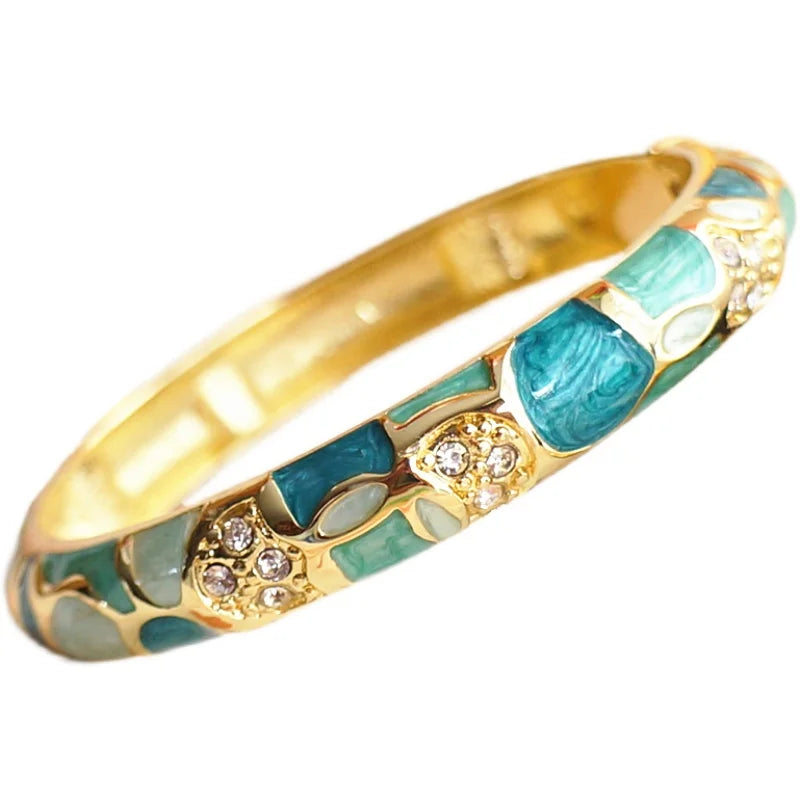 Beijing Cloisonne Bracelet Extra Fine Enamel Jewelry