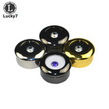 Traf Za Round Stainless Steel Stone Display Box 3*1.7cm