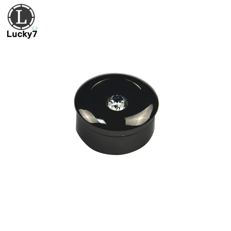 Traf Za Round Stainless Steel Stone Display Box 3*1.7cm