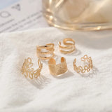 Moon False Piercing Ear Cuffs Punk Earrings Set Ear Clip Jewelry