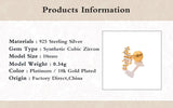 Tragus Earring Labret Stud 925 Sterling Silver Cubic Zirconia Ear Stud