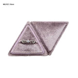 Trangle Ring Box Single Slot, Detachable Lid, Gift Holder