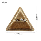 Trangle Ring Box Single Slot, Detachable Lid, Gift Holder