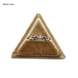 Trangle Ring Box Single Slot, Detachable Lid, Gift Holder
