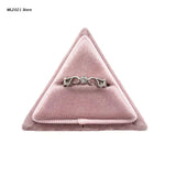 Trangle Ring Box Single Slot, Detachable Lid, Gift Holder