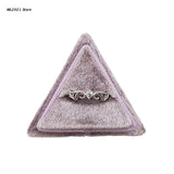 Trangle Ring Box Single Slot, Detachable Lid, Gift Holder