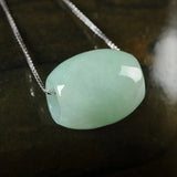 Beads Necklace Clavicle Chain Natural Burma Jade Pendant