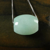 Beads Necklace Clavicle Chain Natural Burma Jade Pendant