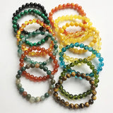 Natural Stone Beads Bracelets for Women Men Yoga Diabetes Relief