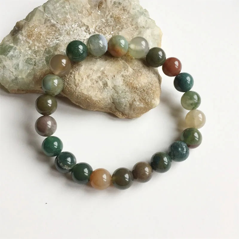 Natural Stone Beads Bracelets for Women Men Yoga Diabetes Relief