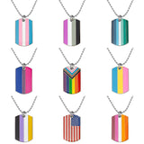 Transgender Rainbow Pansexual Pendant Necklace