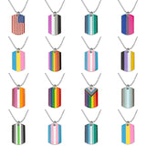 Transgender Rainbow Pansexual Genderqueer Asexual Pendant Necklace