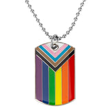 Transgender Rainbow Pansexual Pendant Necklace