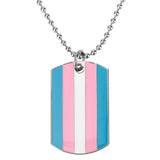 Transgender Rainbow Pansexual Genderqueer Asexual Pendant Necklace