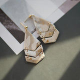 Vintage Brass Dangle Earrings Set