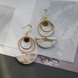 Vintage Brass Dangle Earrings Set