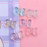 Transparency Bowknot Resin Charms Jewelry Making Art Decoration