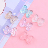Transparency Bowknot Resin Charms Jewelry Making Art Decoration