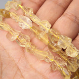 Natural Yellow Citrines Quartz Beads Raw Minerals Crystal Nugget Bead