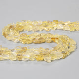 Natural Yellow Citrines Quartz Beads Raw Minerals Crystal Nugget Bead