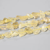 Natural Yellow Citrines Quartz Beads Raw Minerals Crystal Nugget Bead