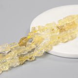 Natural Yellow Citrines Quartz Beads Raw Minerals Crystal Nugget Bead