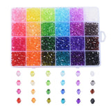 Acrylic Bicone Beads Mixed 6x5.5mm 2928pcs/box