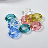 Acrylic Colored Glaze Resin Pendant DIY Ear Rings Bracelet Material Accessories