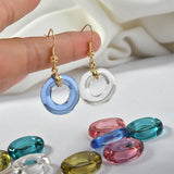 Acrylic Colored Glaze Resin Pendant DIY Ear Rings Bracelet Material Accessories