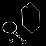Acrylic Discs Set for DIY Crafts (Hexagon,48 Pieces)