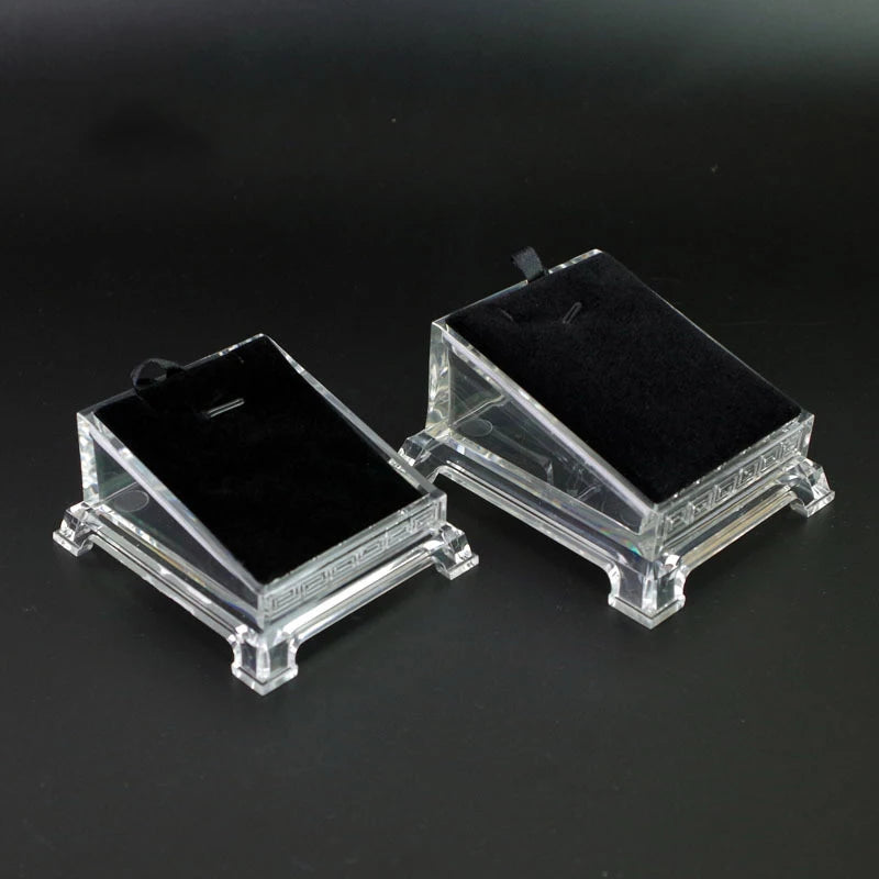 Acrylic Jewelry Bracelet Display Tray Necklace Holder Plate