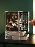 Acrylic Jewelry Storage Box for Girls Display Case