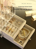 Acrylic Jewelry Storage Box for Girls Display Case