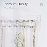 Acrylic Jewelry Storage Rack Wall Mounted Display Stand