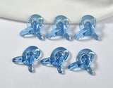 Acrylic Knotted Resin Patch DIY Earrings Material 6pcs